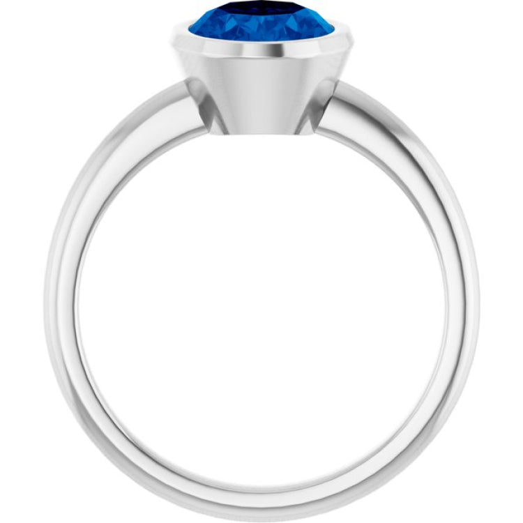 Bezel-Set Solitaire Ring