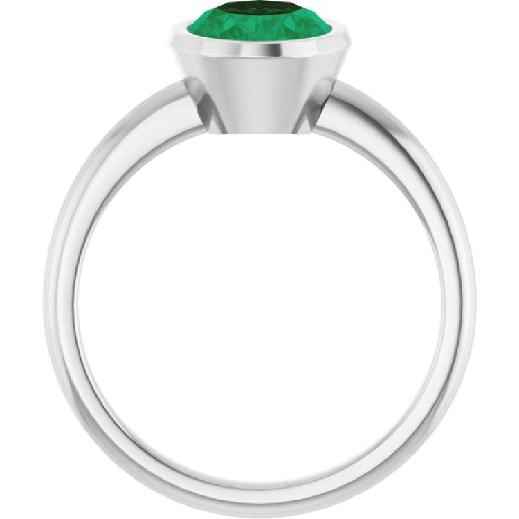 Bezel-Set Solitaire Ring